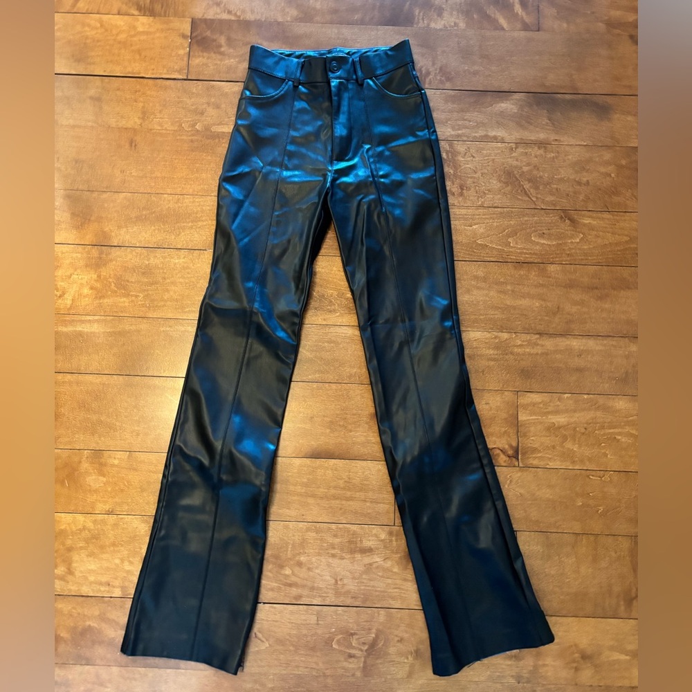 Zara leather pants